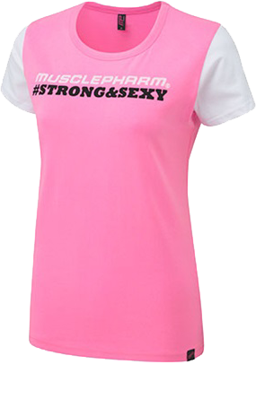 Ladies T-shirt Strong Sexy 2 Pink